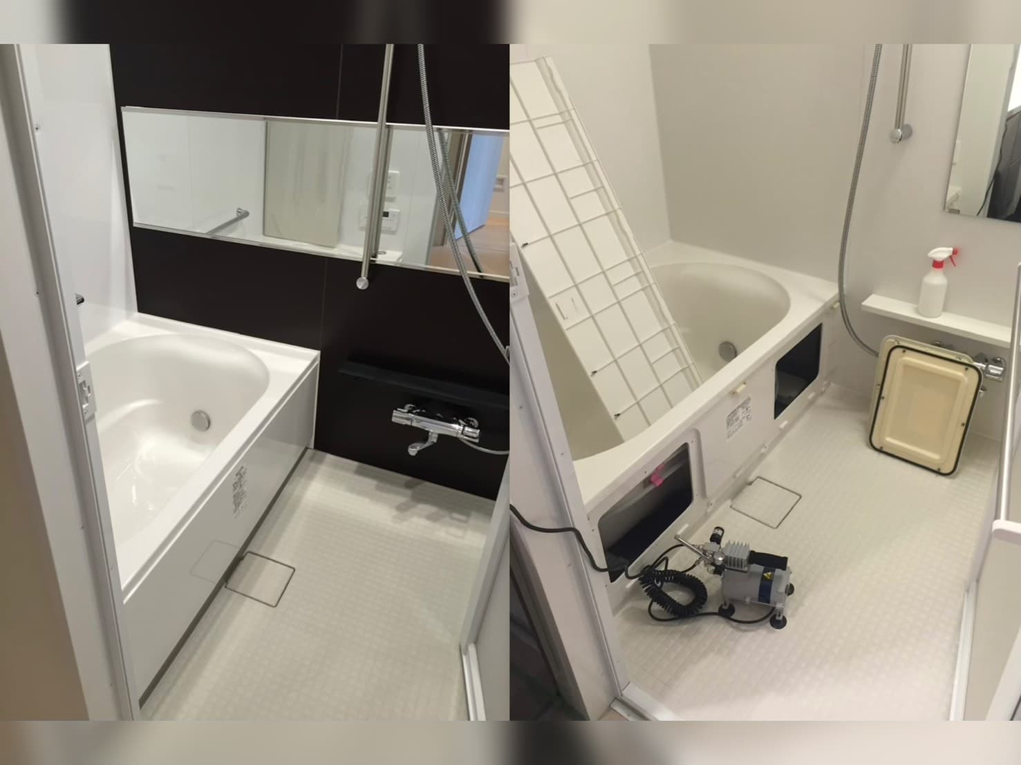 浴室スーパーコート施工例 1